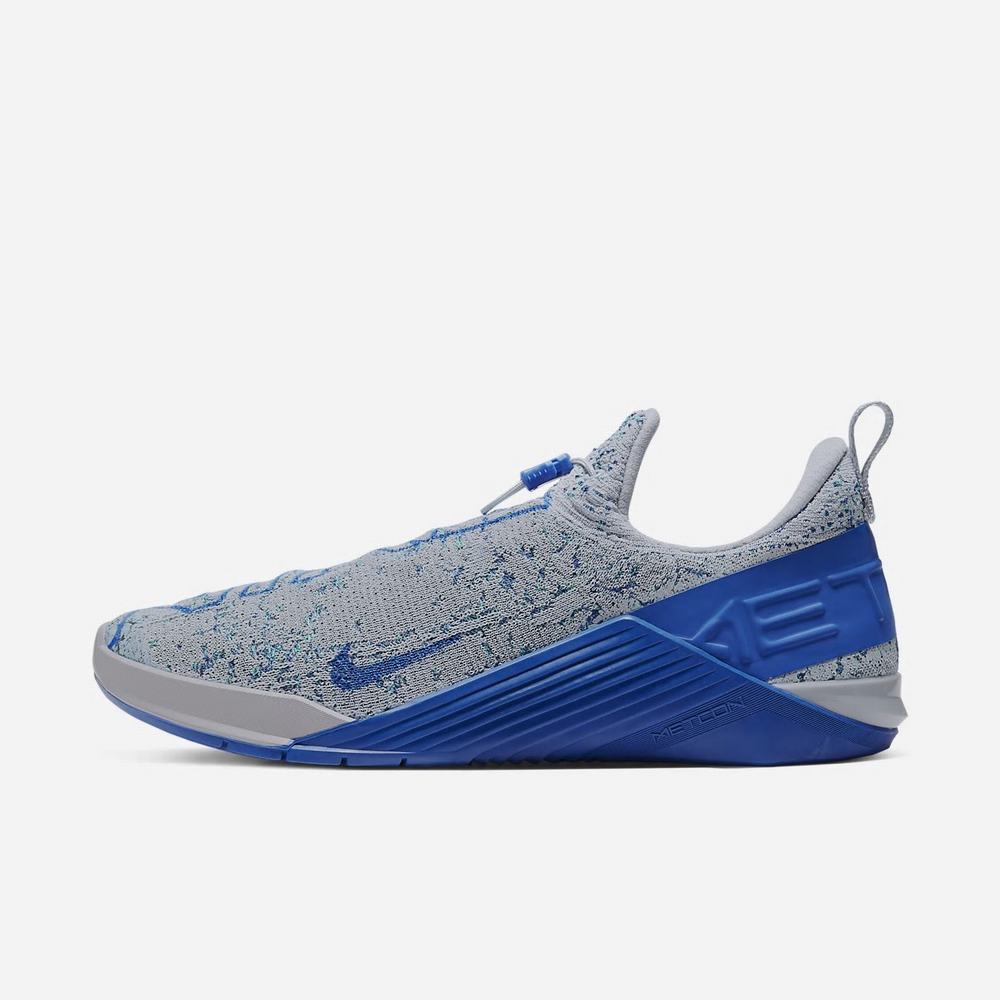 Chaussure De Crossfit Nike React Metcon Grise 2307-681 Wolf Grey/Game Royal/Neptune Green Homme | ZYJ-07220025